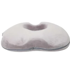 Sensly Coussin de posture massant et chauffant gris - 43x7.5x36 cm