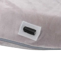 Sensly Coussin de posture massant et chauffant gris - 43x7.5x36 cm