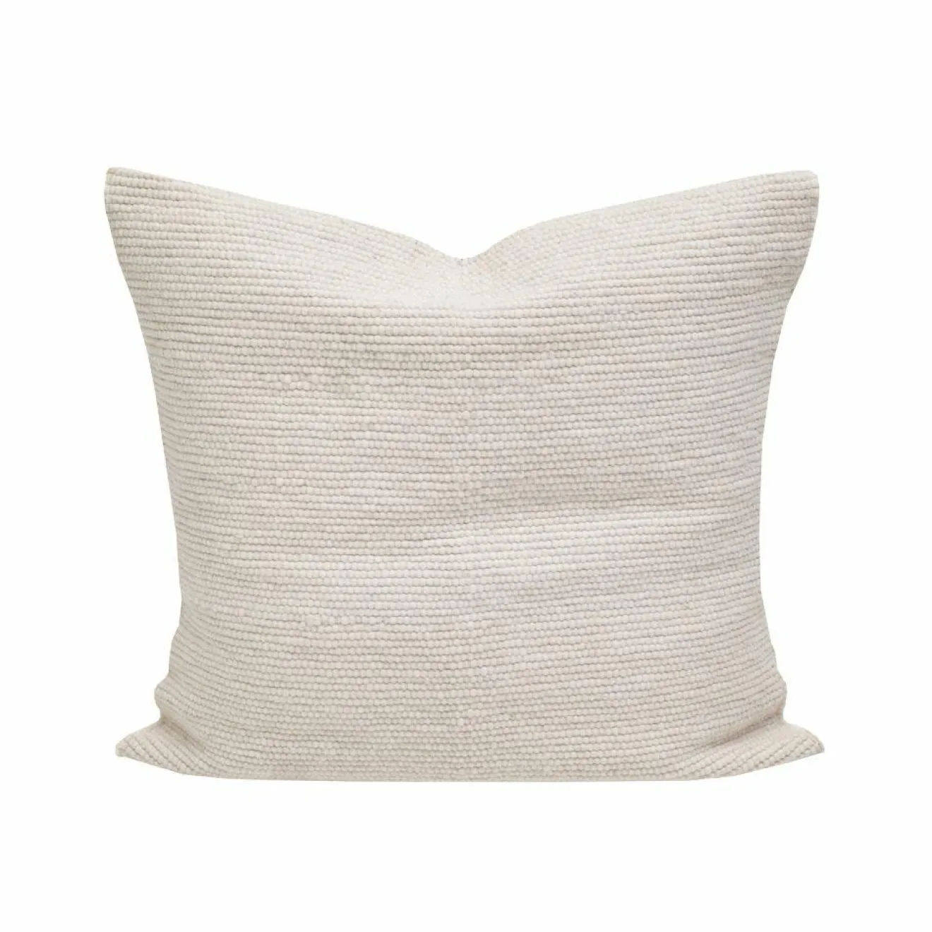 Clearance Bed and Philosophy Coussin en laine écru 80x80cm