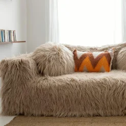 Best Bed and Philosophy Coussin en laine motif 70s orange 40x60cm