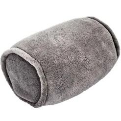 Sensly Coussin rond de massage vibrant gris - 25x14x14 cm