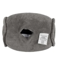 Sensly Coussin rond de massage vibrant gris - 25x14x14 cm