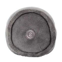Sensly Coussin rond de massage vibrant gris - 25x14x14 cm