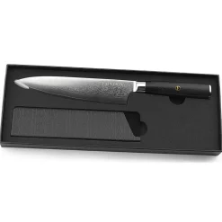 Discount Fauchon Couteau chef Damas noir - 32.5 cm