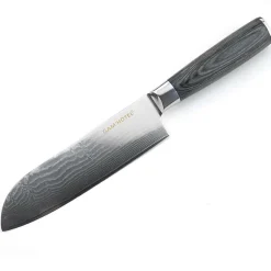 Gam'Hotel Couteau santoku Damarus noir - 29.5 cm