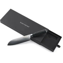 Gam'Hotel Couteau santoku Damarus noir - 29.5 cm