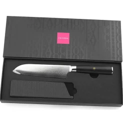 Online Fauchon Couteau santoku Damas noir - 29.5 cm