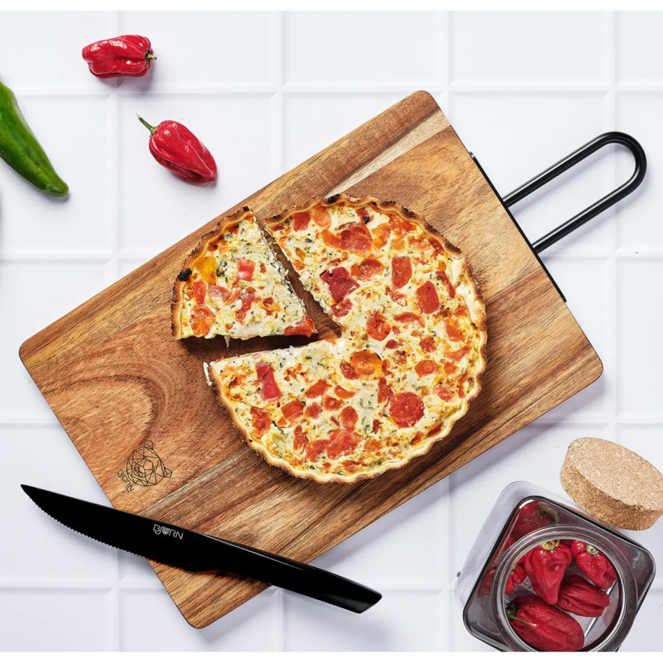 Outlet Bjorn Couteaux à steak Jensen noir mat - 6 pièces