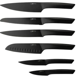 Bjorn Couteaux de cuisine Jensen - 6 pièces noir mat