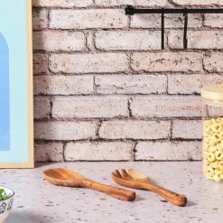 Online Bjorn Couverts à salade en bois d'acacia ESKIL marron