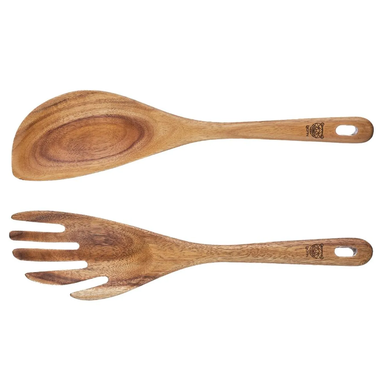 Outlet Bjorn Couverts à salade en bois d'acacia SKOV marron