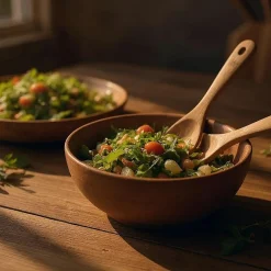 Outlet Bjorn Couverts à salade en bois d'acacia SKOV marron