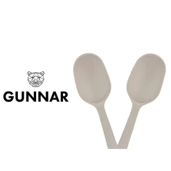 Bjorn Couverts à salade en bois et silicone GUNNAR beige/marron