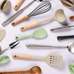 Bjorn Couverts à salade en bois d'acacia ROLF marron