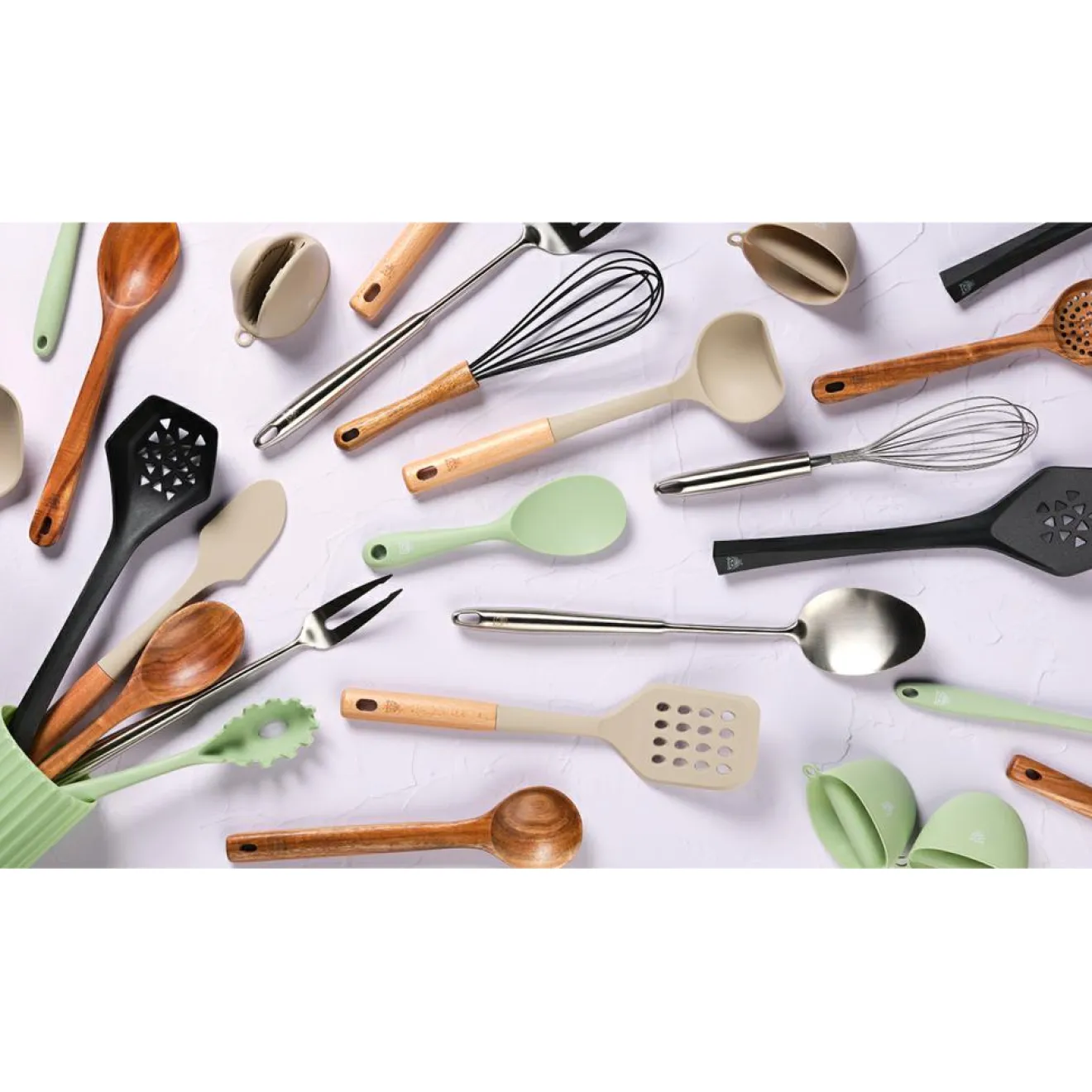 Outlet Bjorn Couverts à salade et barbecue en acier inoxydable STAL inox