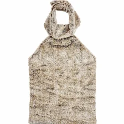 Sensly Couverture pour dos avec billes en céramique micro ondable marron - 37x28 cm