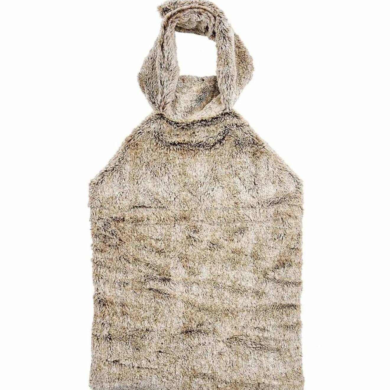 Sensly Couverture pour dos avec billes en céramique micro ondable marron - 37x28 cm