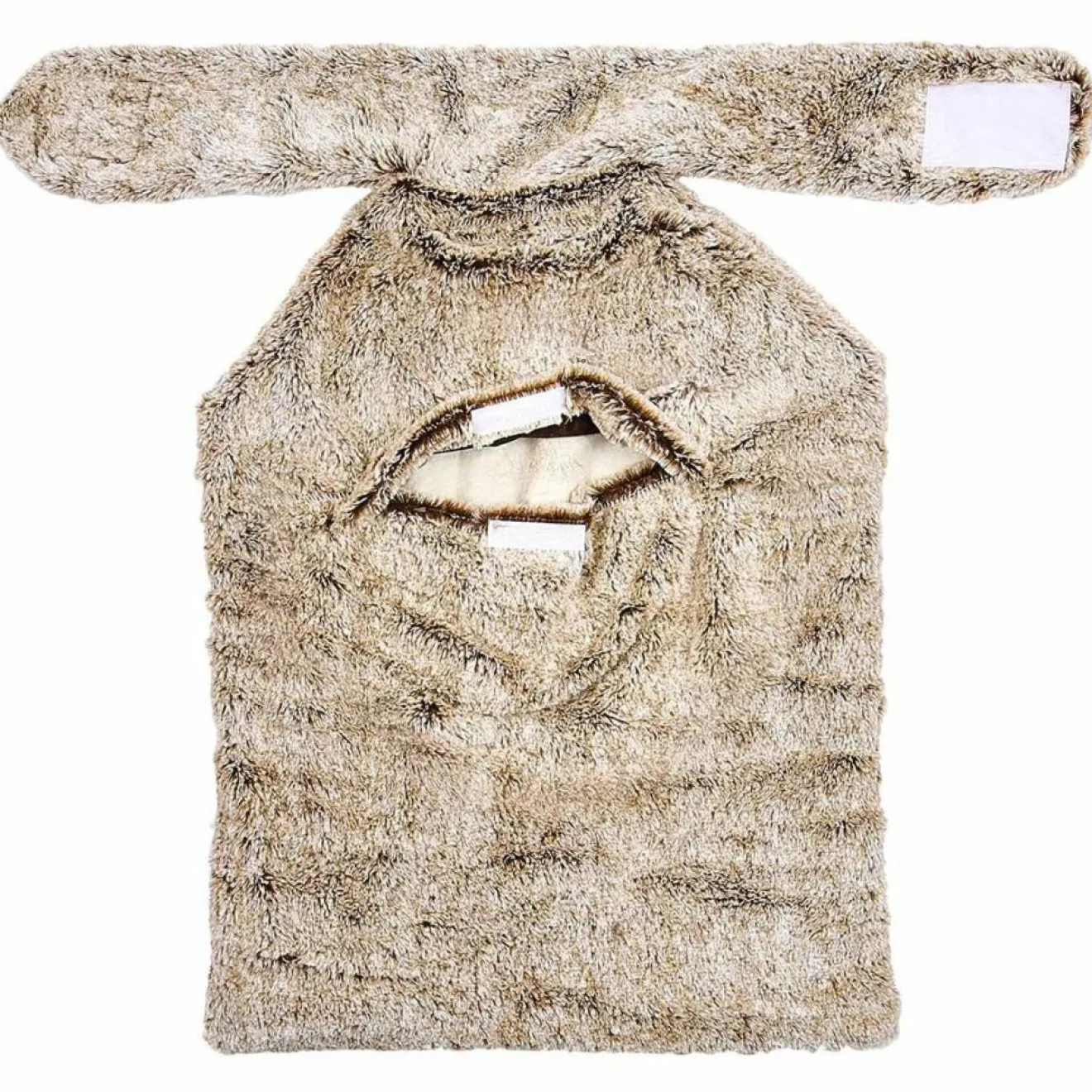 Sensly Couverture pour dos avec billes en céramique micro ondable marron - 37x28 cm