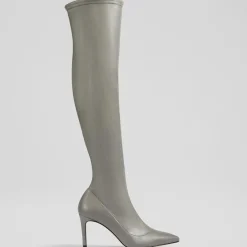 Outlet L.K. Bennett Cuissardes Blake grises - Talon 8,5 cm