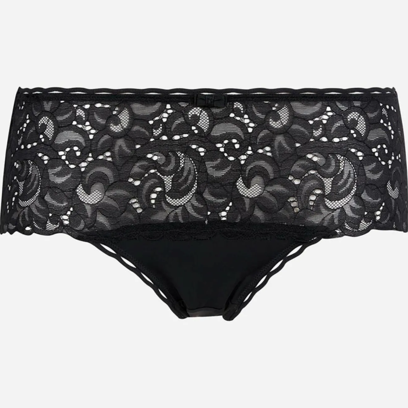 Hot Playtex Culotte Coeur Croisé Feminin Dentelle noire
