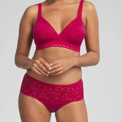 Discount Playtex Culotte en dentelle Coeur Croisé Féminin doux begonia