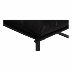 Discount Bois & Chiffons Damo black pouf Leather Noir - 68x46x35 cm