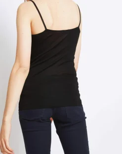 Hot Mare Débardeur 100% Coton Fil d'Ecosse noir