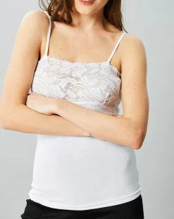 Discount Mare Débardeur Caroline en Micromodal blanc