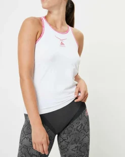 Sale Odlo Débardeur Ceramicool Pro Protection UV 25+ blanc