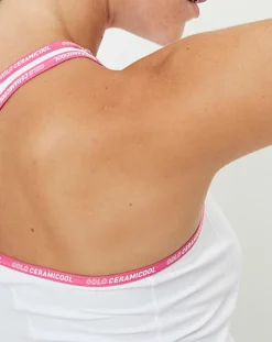 Sale Odlo Débardeur Ceramicool Pro Protection UV 25+ blanc