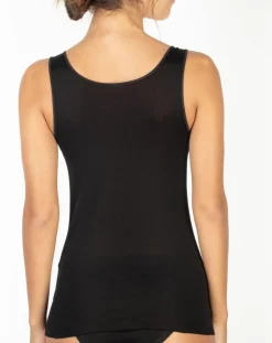 Best Mare Débardeur Dora en Coton avec dentelle noir