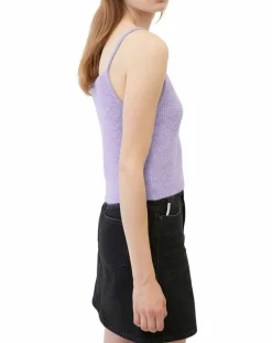 Online Marc O'Polo Débardeur en Alpaga & Laine mélangés cropped violet clair