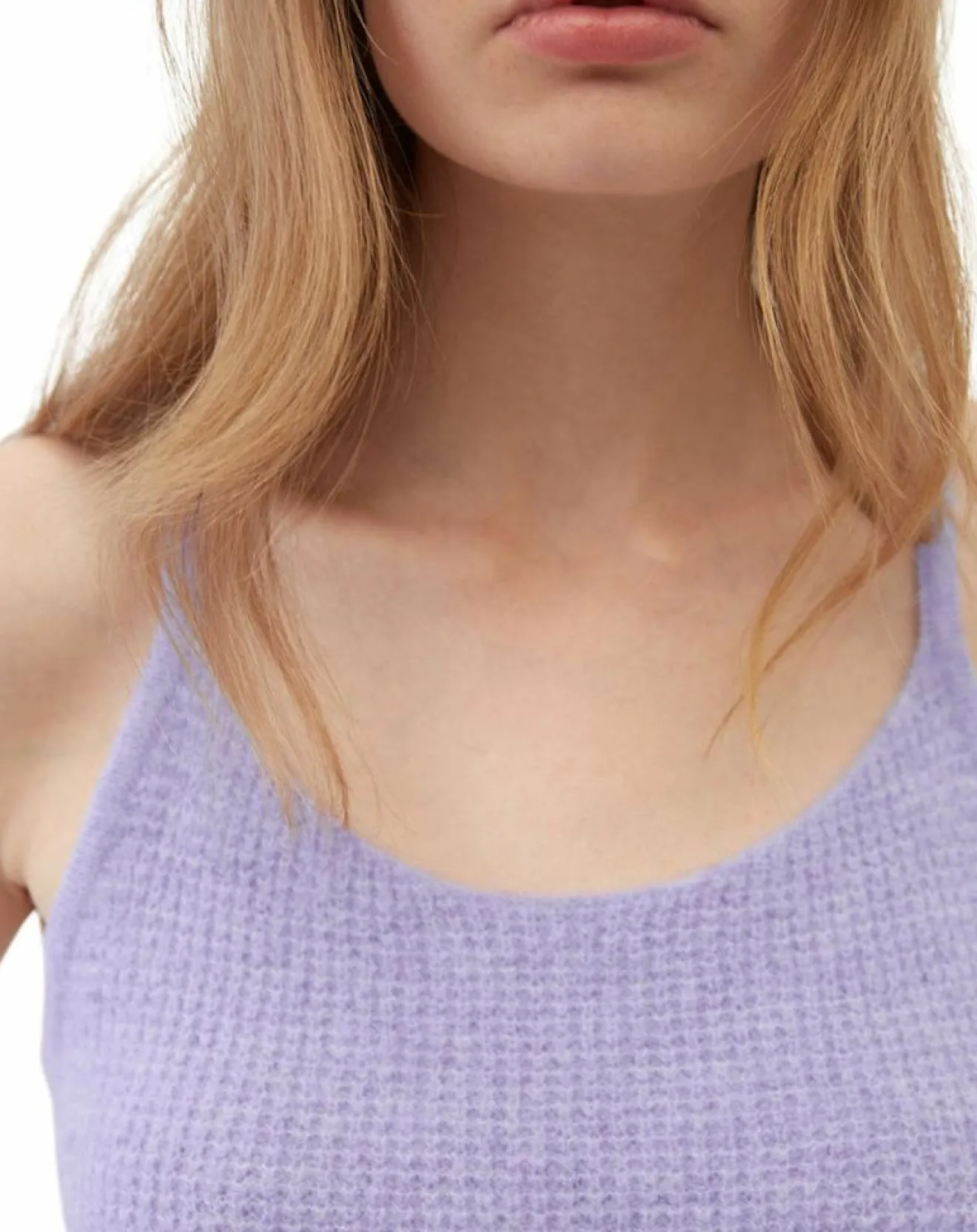 Online Marc O'Polo Débardeur en Alpaga & Laine mélangés cropped violet clair