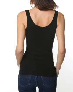 Outlet Mare Débardeur Juliette en Micromodal noir