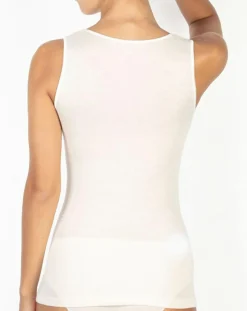 Femme Mare Débardeur Laine et Soie ivoire