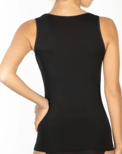 Outlet Mare Débardeur Laine et Soie noir