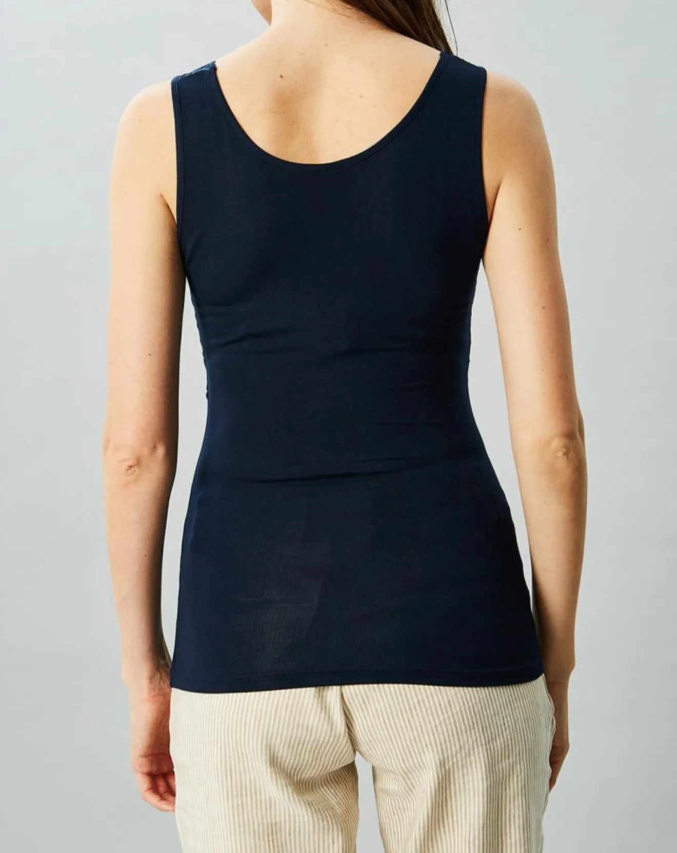 Femme Mare Débardeur Valérie en Micromodal bleu