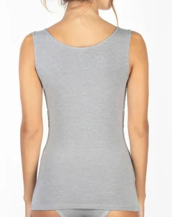 Femme Mare Débardeur Valérie en Micromodal gris clair