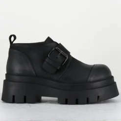 Outlet Lofina Derbies en Cuir 4005 gas noires - Talon : 6cm