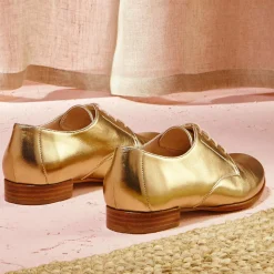 Discount Cosmoparis Derbies en Cuir Epsilon dorées
