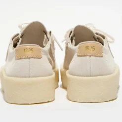 Clarks Derbies en Velours de Cuir Ashcott Cup écrues