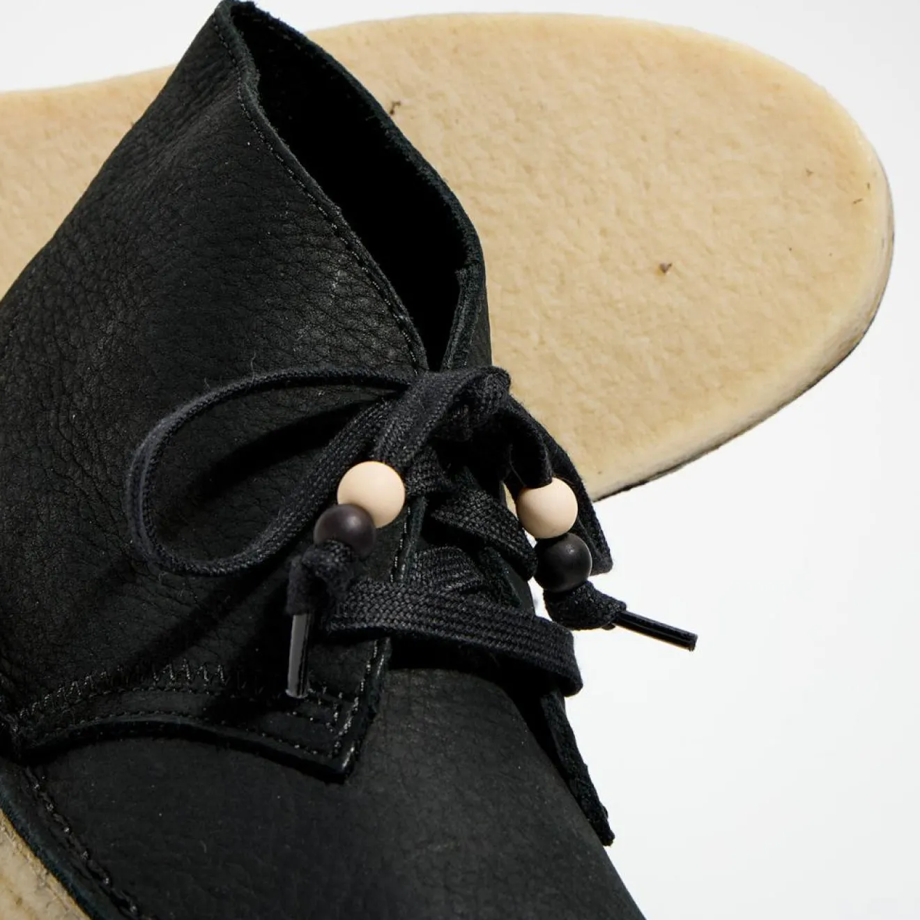 Online Clarks Desert boots en Velours de Cuir Coal noires