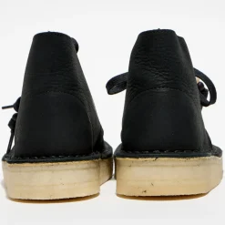 Online Clarks Desert boots en Velours de Cuir Coal noires