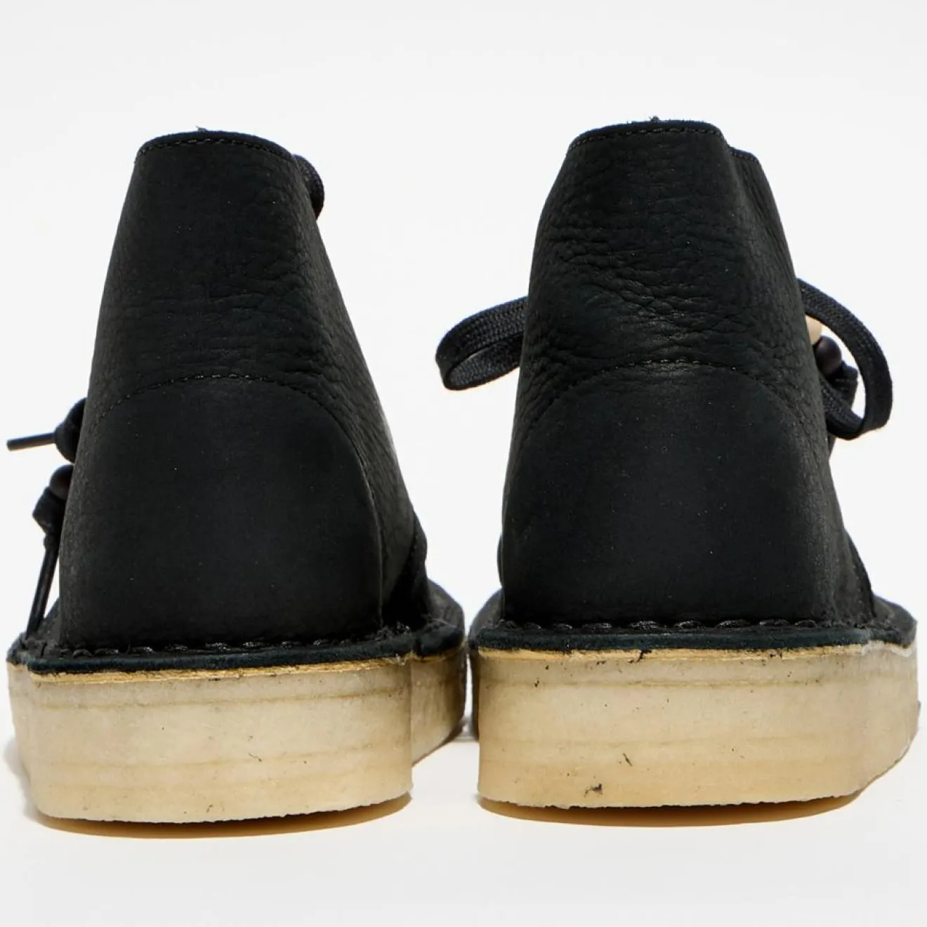 Online Clarks Desert boots en Velours de Cuir Coal noires