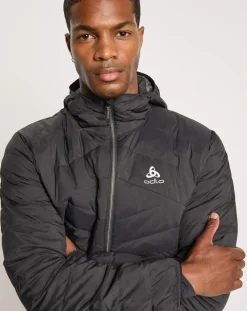 Homme Odlo Doudoune à capuche isolante N-Thermic Warm Helena noire