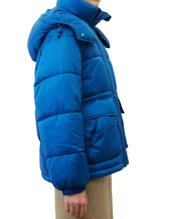 Femme Marc O'Polo Doudoune à capuche Puffer bleue