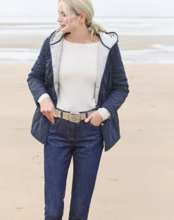 Femme Caroll Doudoune Bali bleu marine