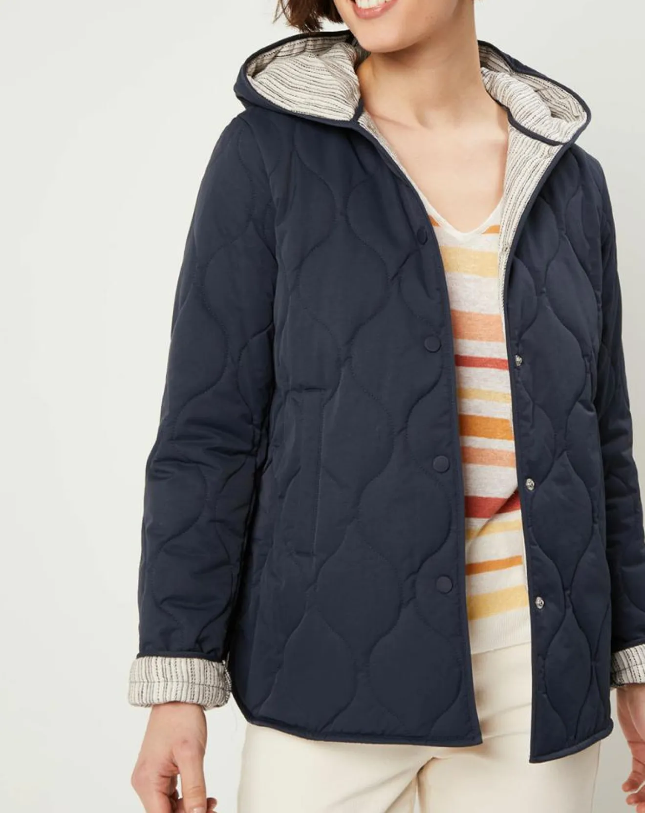 Femme Caroll Doudoune Bali bleu marine