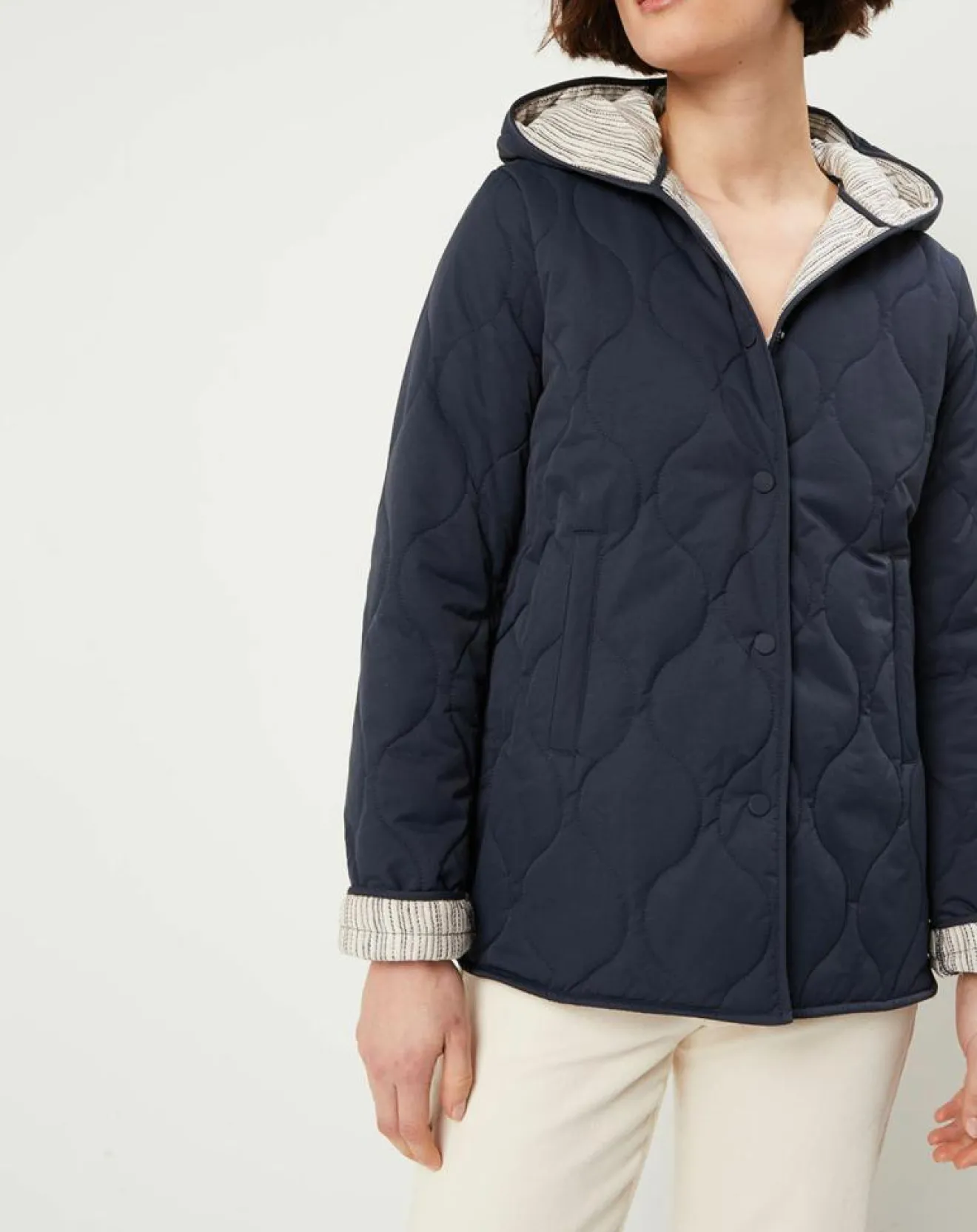 Femme Caroll Doudoune Bali bleu marine