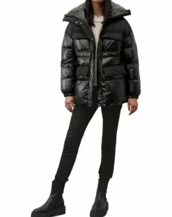 Femme Marc O'Polo Doudoune bimatière Colh noire